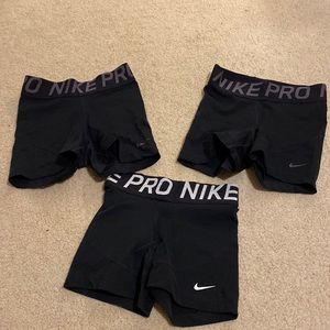 Nike Pros. Set of 3